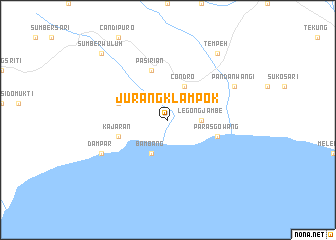 map of Jurangklampok