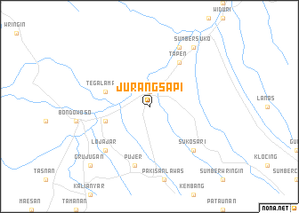 map of Jurangsapi