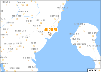 map of Juraši