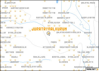 map of Jūrat ‘Ayn al Kurūm