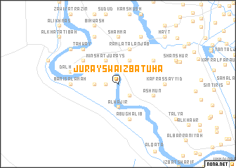 map of Jurays wa ‘Izbatuhā