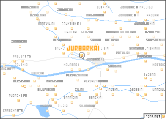 map of Jurbarkai