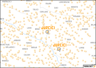 map of Jurčići