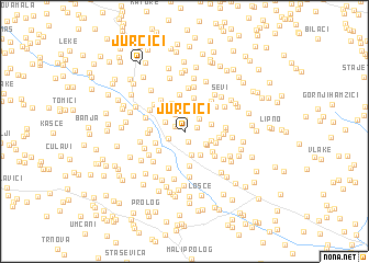 map of Jurčići