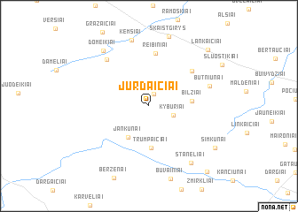 map of Jurdaičiai