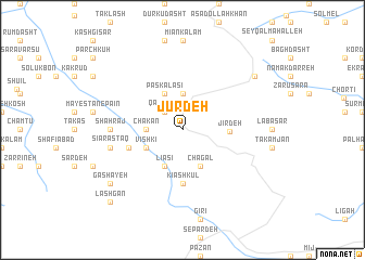 map of Jūr Deh