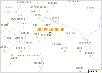 map of Jurf al Ḩammām