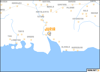 map of Juria