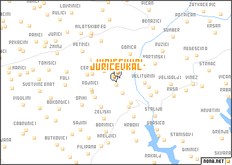 map of Jurićev Kal