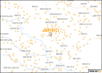 map of Jurišići