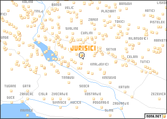 map of Jurišići