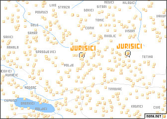 map of Jurišići