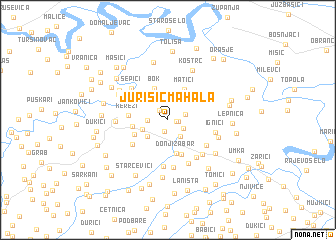 map of Jurišić Mahala