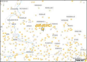 map of Jurjevići