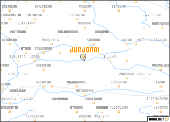 map of Jurjonai