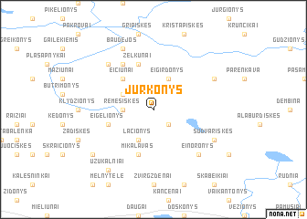 map of Jurkonys