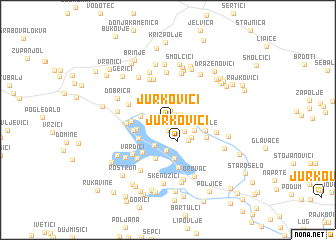 map of Jurkovići