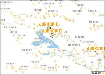 map of Jurkovići