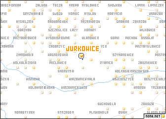 map of Jurkowice