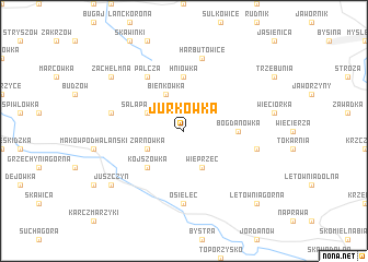 map of Jurkówka