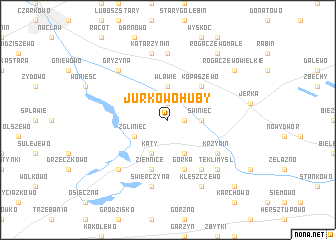 map of Jurkowo Huby