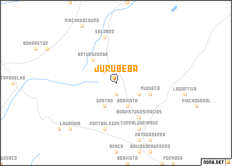 map of Jurubeba