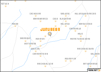 map of Jurubeba