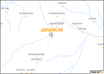 map of Juruvalho