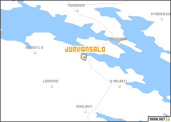 map of Jurvansalo