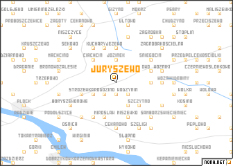 map of Juryszewo