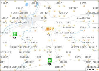 map of Jury