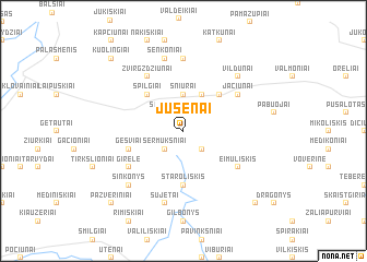 map of Jusėnai