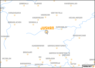 map of Jūshan