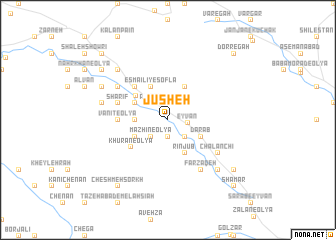 map of Jūsheh