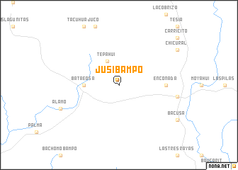 map of Jusibampo