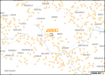 map of Jusići
