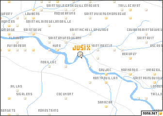 map of Jusix