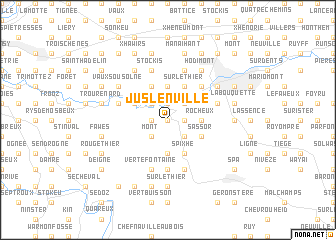 map of Juslenville