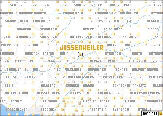 map of Jussenweiler