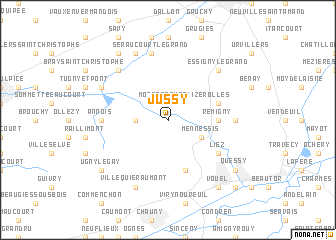 map of Jussy