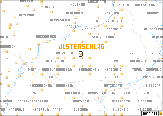 map of Jüstenschlag