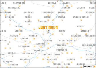 map of Justinava