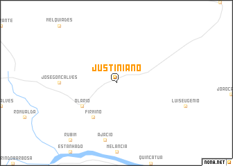 map of Justiniano