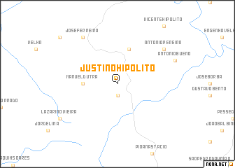 map of Justino Hipólito