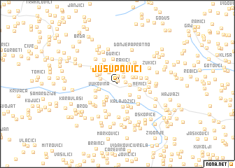 map of Jusupovići