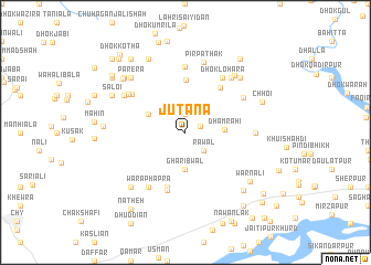 map of Jutāna