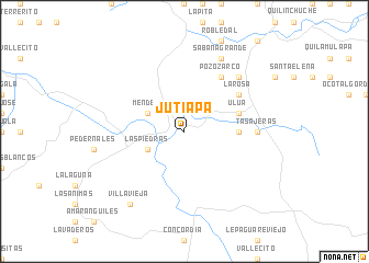 map of Jutiapa