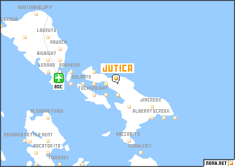 map of Jutica