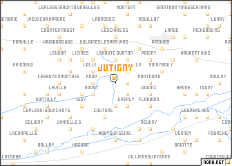 map of Jutigny