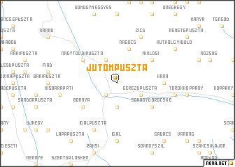 map of Jutompuszta